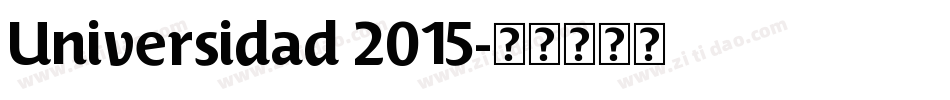 Universidad 2015字体转换